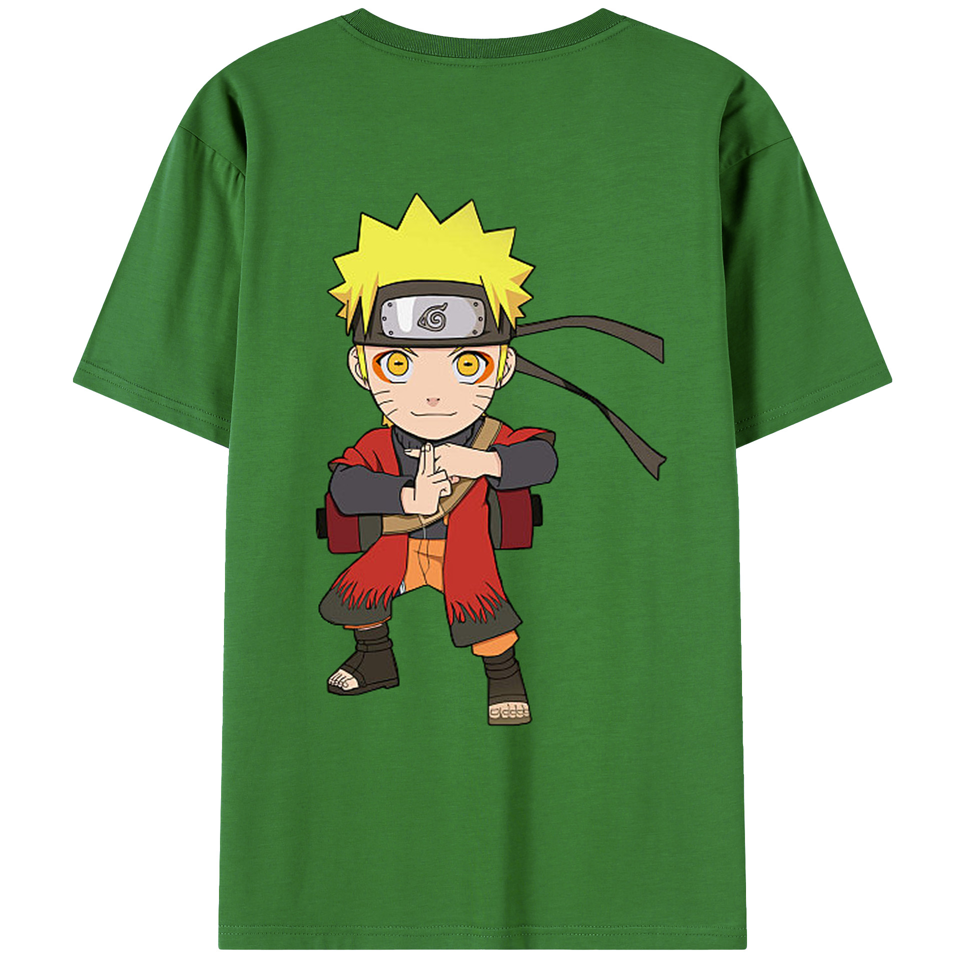 （画像用） NARUTO -ナルト- うずまき ナルト Uzumaki Naruto レディース半袖Tシャツ(バックプリント)